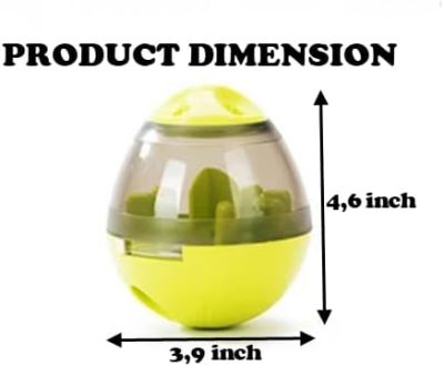 Inbelive Dog Treat Ball, Dog Slow Feeder Ball, Dog Toy, Interactive Dog Ball, Dog Treat Ball Dispensing Toy, Having Fun for Dogs,Increasing IQ Interactive,Adjustable Dog Treat