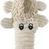 Inbelive Durable Natural Nubby Plush Dog Toys with Squeaker and Crinkle Paper in Multi-Size (Natural Octopus - L, 18 Inch), All Breed Sizes