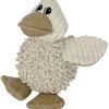 Inbelive Durable Natural Nubby Plush Dog Toys with Squeaker and Crinkle Paper in Multi-Size (Natural Octopus - L, 18 Inch), All Breed Sizes
