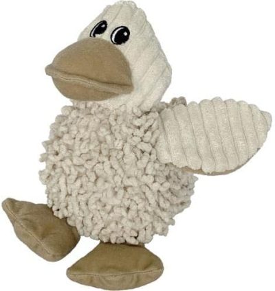 Inbelive Durable Natural Nubby Plush Dog Toys with Squeaker and Crinkle Paper in Multi-Size (Natural Octopus - L, 18 Inch), All Breed Sizes