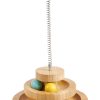 Inbelive Cat Toy Roller, 3-Level Turntable Ball Tower with 8 Colorful Balls & 1 Bell, Interactive Kitten Fun Mental Physical Exercise Puzzle Kitten Toys