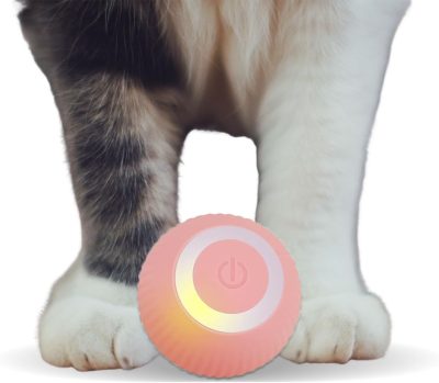 Inbelive Smart Cat Toy, Gravity Smart Roller Ball, Interactive Cat Toys for Indoor,Automatic Pet Exercise Toys, Cats Stuff Automatic Cat Toy as Xmas Cat Gift Box