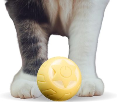 Inbelive Smart Cat Toy, Gravity Smart Roller Ball, Interactive Cat Toys for Indoor,Automatic Pet Exercise Toys, Cats Stuff Automatic Cat Toy as Xmas Cat Gift Box