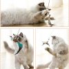 Inbelive Cat Feather Toys Automatic Interactive Cat Toys Natural Bird Feather Ball Toys Suction Cup Pet Chase Movement Playing Toy Exercise cat Toys 7 Pcs Cat Toy Set for Indoor Bored Cats Gifts
