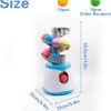Inbelive Automatic Ball Launcher for Small and Medium Cats, Interactive Cat Toy Base Ball Throwing Machine Mental Stimulation Toys for Cats Enrichment Toy for Indoor Outdoor Use, 16 EVA Balls Included
