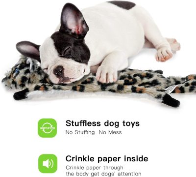 Inbelive Dog Squeaky Toys No Stuffing 6 Pack Dog Toys Crinkle Dog Toys for Small Dogs Durable Dog Chew Toys Plush Cute Animals Natural Puppy Toys for Teething Pet Toys Squeak