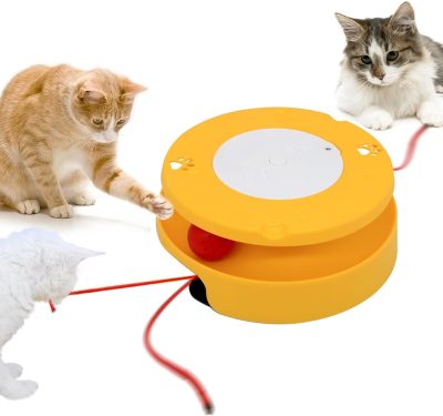 Inbelive Cat Toy, Interactive Cat Toys for Indoor Cats, Automatic Cat String Toy for Cat Exercise, Fit for Most Cats (Blue)