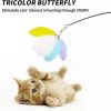 Inbelive Cat Wand Toy Refills Natural Feathers Replacement Teasers, 4Pcs Different Senses Replacement Teasers Arouse Cat Desire to Hunt