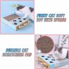 Inbelive Cat Enrichment Toys for Indoor Cats, Whack-A-Mole Cat Puzzle Toy, Corrugated Cardboard Cat Scratching Post, Indoor Cat Scratching Post Toy, Safe and Fun Paw Scratcher, Exercise Puzzle for All Ages