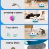 Inbelive 3 in 1 Smart Cat Toys, Interactive Cat Roly Poly Toy, Electric Indoor Kitten Toys, Fluttering Butterfly,Random Whack-A-Mole Mice, 1 Pcs Catnip Balls,Auto On/Off (Blue)