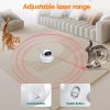 Inbelive Cat Laser Toy Automatic, 4-in-1 Interactive Cat Toys for Indoor Cats, Hide and Seek Kitten Wand Toy, USB Rechargeable Electronic Kitten Toys with Moving Feather, Cover for Bored Cats All Breeds