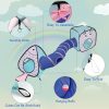 Inbelive Cat Toy Tunnel and Cubes Bundle - Interactive Crinkle Collapsible Cat Tube and Foldable Cubes Playground for Kitty, Rabbit, Puppy, Ferret Hiding Hunting and Resting