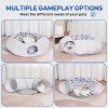 Inbelive Summer Breathable Cat Tunnel Bed, Soft Comfortable Cat Toy with Hanging Ball for Small to Medium Cats Kitten,Puppy,Rabbit,Ferret, Puppy Indoor Crawling Drilling