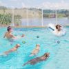 Inbelive 4 Pcs Dog Pool Floating Toys - Squeaky & Glowing Dog Water Toys, Safe Durable TPR Interactive Dog Toys for Aggressive Chewers Large Dogs Fetching Playing