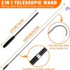 Inbelive 2024 latest Cat Toys, 2 in 1 Spring Cat Wand Toy with 2PCS Ultra-long Cat Teaser, 4PCS Spring Steel Wire & 5PCS Feather Refills for Kitty Kitten Indoor Cats Cat Accessories