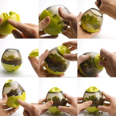 Inbelive Dog Treat Ball, Dog Slow Feeder Ball, Dog Toy, Interactive Dog Ball, Dog Treat Ball Dispensing Toy, Having Fun for Dogs,Increasing IQ Interactive,Adjustable Dog Treat