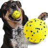 Inbelive Dog Balls Tennis Ball Toys Dog Toys for Aggressive Chewers Durable Teething Chew Toys Water Toy Fetch Balls for Large Medium Small Dog and Puppies (4 Balls)