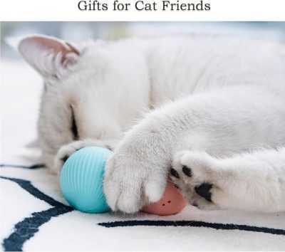 Inbelive Smart Cat Toy, Gravity Smart Roller Ball, Interactive Cat Toys for Indoor,Automatic Pet Exercise Toys, Cats Stuff Automatic Cat Toy as Xmas Cat Gift Box
