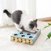 Inbelive Cat Enrichment Toys for Indoor Cats, Whack-A-Mole Cat Puzzle Toy, Corrugated Cardboard Cat Scratching Post, Indoor Cat Scratching Post Toy, Safe and Fun Paw Scratcher, Exercise Puzzle for All Ages
