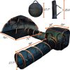 Inbelive Portable Outdoor Cat Enclosures for Indoor Cats, 4-in-1 Large Cat Tent Outdoor with Tunnel for Cats and Other Pets