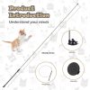 Inbelive Cat Feather Toys Automatic Interactive Cat Toys Natural Bird Feather Ball Toys Suction Cup Pet Chase Movement Playing Toy Exercise cat Toys 7 Pcs Cat Toy Set for Indoor Bored Cats Gifts