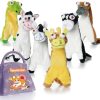 Inbelive Dog Squeaky Toys, 5 PCS Crinkle Plush Dog Toys, No Stuffing Dog Toys for Small Medium Large Dogs, Stuffless Puppy Toys for Boredom