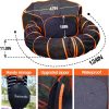 Inbelive Cat Tunnel Tube Cat Enclosures Foldable Cat Tent Small Animal Playpen Bunny Cage Cat Toy Pet Tents Outdoor Indoor for Fun Orange with Storage Bag