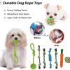 Inbelive 20Pcs Puppy Chew Toys for Teething, Dog Chew Toys with Rope Toys, Pet Dog Toothbrush, Treat Balls, Dog Plush Toys and Squeaky Toys for Small Medium Dogs, Cute Dog Toy with Basket
