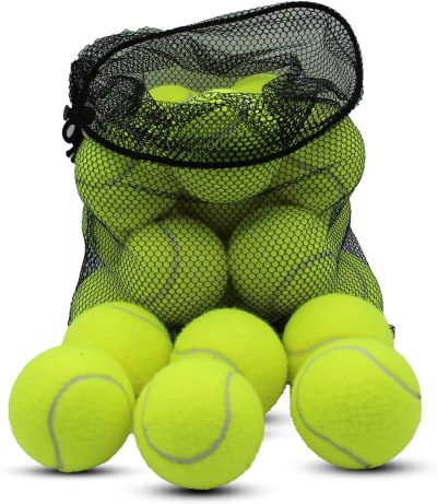 Inbelive Tennis Balls, 20 Pack Tennis Balls for Dogs, Pet Dog Playing Balls, Come with Mesh Bag for Easy Transport, Colorful Easy Catching Pet Dog Balls (Multi-Color)