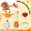 Inbelive 80 Pcs Dog Squeaky Toys Bulk for Small Puppy Dog Stuffed Plush Chew Toys Small Medium Dogs PET Toys with Squeakers for Puppies Teething (Novel Style)