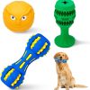 Inbelive Dog Chew Toys for Aggressive Chewers, 3 Pack Tough Dog Toys, Indestructible Dog Toys - Perfect for Medium & Large Breeds
