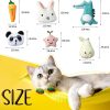 Inbelive 50 Pcs Catnip Toys for Indoor Cat Plush Cats Toys Bulk Interactive Catnip Filled Kitten Toys Cat Chew Toy Pet Cats Supplies