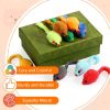 Inbelive 120 Pcs Rainbow Furry Cat Mouse Toys Interactive Rattle Cat Toy Mice Small Soft Rustle Sound Kitten Toys for Pets Cat Puppy Kittens Play, Assorted Colors