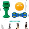 Inbelive Dog Chew Toys for Aggressive Chewers, 3 Pack Tough Dog Toys, Indestructible Dog Toys - Perfect for Medium & Large Breeds