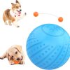 Inbelive Interactive Dog Toy Ball 2.3'' 2 Interactive Modes Soft Enhanced Rubber Bite Resistant Durable Motion Activated Automatic Rolling Ball Toys with LED