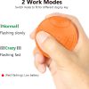 Inbelive Interactive Dog Toy Ball 2.3'' 2 Interactive Modes Soft Enhanced Rubber Bite Resistant Durable Motion Activated Automatic Rolling Ball Toys with LED