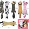 Inbelive Dog Squeaky Toys No Stuffing 6 Pack Dog Toys Crinkle Dog Toys for Small Dogs Durable Dog Chew Toys Plush Cute Animals Natural Puppy Toys for Teething Pet Toys Squeak