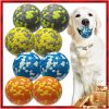 Inbelive Dog Balls, Indestructible Tennis Balls for Dogs, Durable Bouncy Dog Toy Balls for Aggressive Chewers, Interactive Dog Toys for Fetch Game, Lightweight Floating Dog Toys (4 Balls)