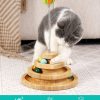Inbelive Cat Toy Roller, 3-Level Turntable Ball Tower with 8 Colorful Balls & 1 Bell, Interactive Kitten Fun Mental Physical Exercise Puzzle Kitten Toys