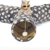 Inbelive Large Cat Tunnel Bed with Plush Cover,Fluffy Toy Balls, Small Cushion and Flexible Design- 10 inch Diameter, 3 ft Length- Great for Cats, and Small Dogs, Rainbow Wave Color