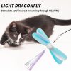 Inbelive Cat Wand Toy Refills Natural Feathers Replacement Teasers, 4Pcs Different Senses Replacement Teasers Arouse Cat Desire to Hunt
