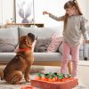 Inbelive Dog Carrot Toy, Enrichment Dog Puzzle Toys, Hide and Seek Carrot Farm Dog Plush Chew Toys for Small Medium and Large Dogs Cats with 12 Carrots