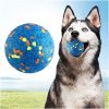 Inbelive Dog Balls, Indestructible Tennis Balls for Dogs, Durable Bouncy Dog Toy Balls for Aggressive Chewers, Interactive Dog Toys for Fetch Game, Lightweight Floating Dog Toys (4 Balls)