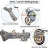 Inbelive Large Cat Tunnel, 3 Way Collapsible Tube with Peek Holes Cat Tunnels for Indoor Cats Interactive Maze Toy for Kitty Puppy Rabbits Ferrets Squirrels Guinea Pigs Chinchillas