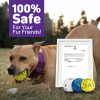 Inbelive Dog Balls Tennis Ball Toys Dog Toys for Aggressive Chewers Durable Teething Chew Toys Water Toy Fetch Balls for Large Medium Small Dog and Puppies (4 Balls)
