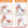 Inbelive 2024 latest Cat Toys, 2 in 1 Spring Cat Wand Toy with 2PCS Ultra-long Cat Teaser, 4PCS Spring Steel Wire & 5PCS Feather Refills for Kitty Kitten Indoor Cats Cat Accessories