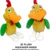 Inbelive 5 Pack Tough Plush Animal Dog Toys Assortment Value Bundle Dog Squeaky Toys Assortment Puppy Pet Mutt Dog Toy Dog Squeak Toy for Medium Large Dogs