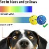 Inbelive Dog Balls Tennis Ball Toys Dog Toys for Aggressive Chewers Durable Teething Chew Toys Water Toy Fetch Balls for Large Medium Small Dog and Puppies (4 Balls)