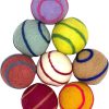 Inbelive Wool Ball Cat Toys, Eco Friendly Safe for Cats Ferrets and Small Animals, Safe Pet Balls for Indoor and Outdoor Use, (Extra Lg - Spiral)