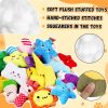 Inbelive 80 Pcs Dog Squeaky Toys Bulk for Small Puppy Dog Stuffed Plush Chew Toys Small Medium Dogs PET Toys with Squeakers for Puppies Teething (Novel Style)